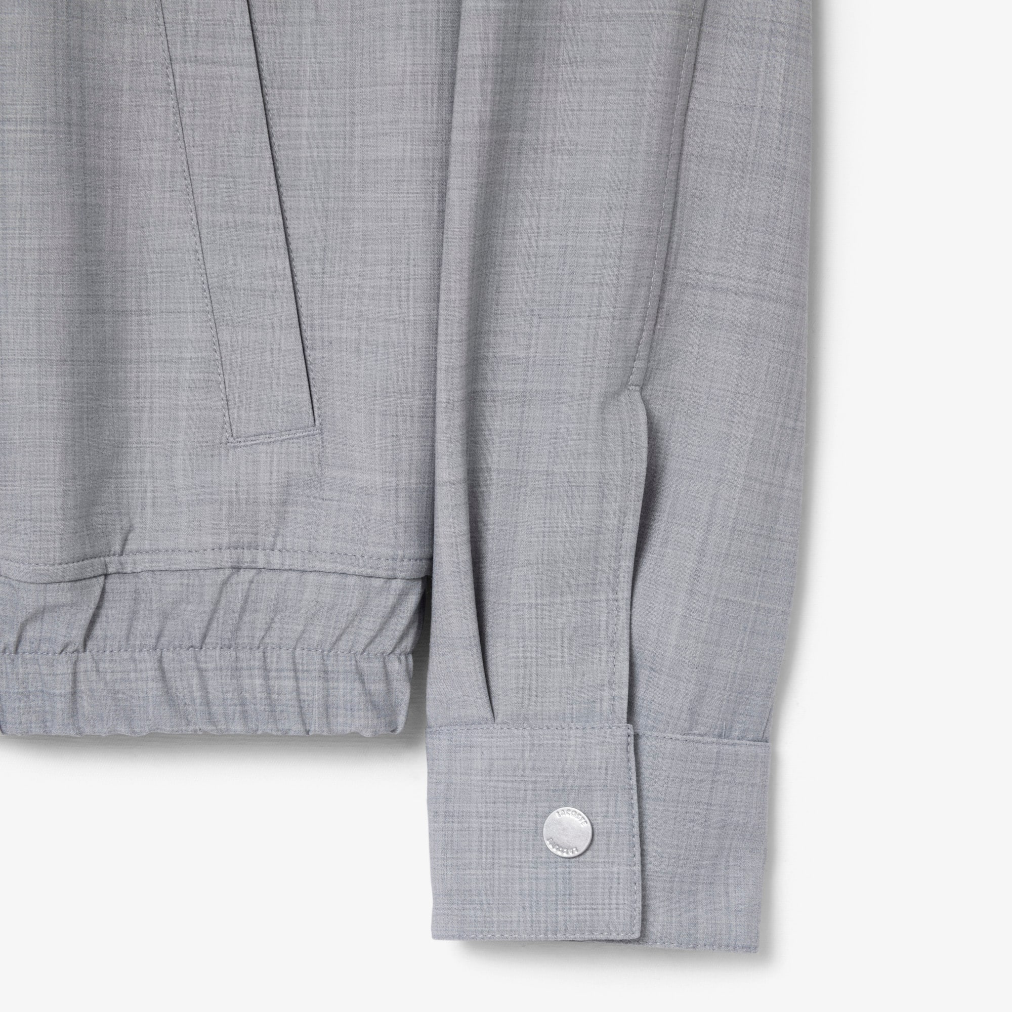 Wool Blend Harrington Jacket