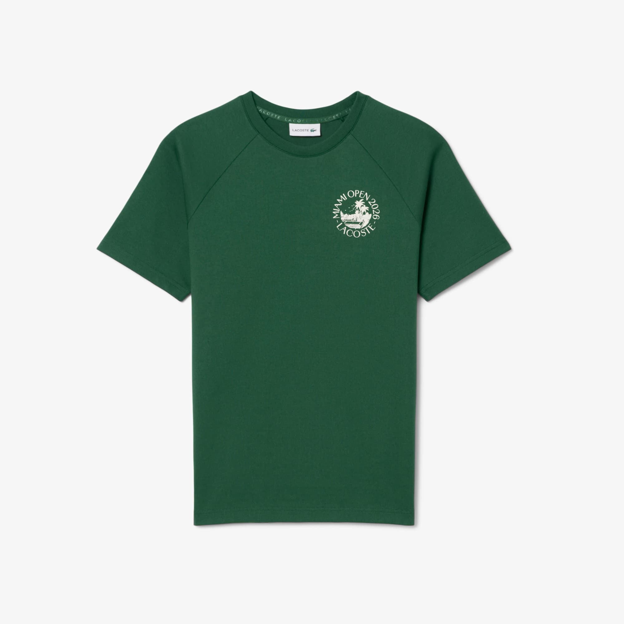 Lacoste Miami Open Edition Graphic T-shirt - Xl In Green