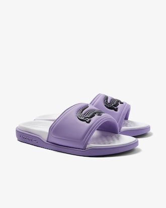Women's Croco Dualiste Color Contrast Slides