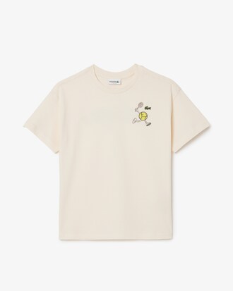 Kids' Tennis Ball Print Cotton T-Shirt