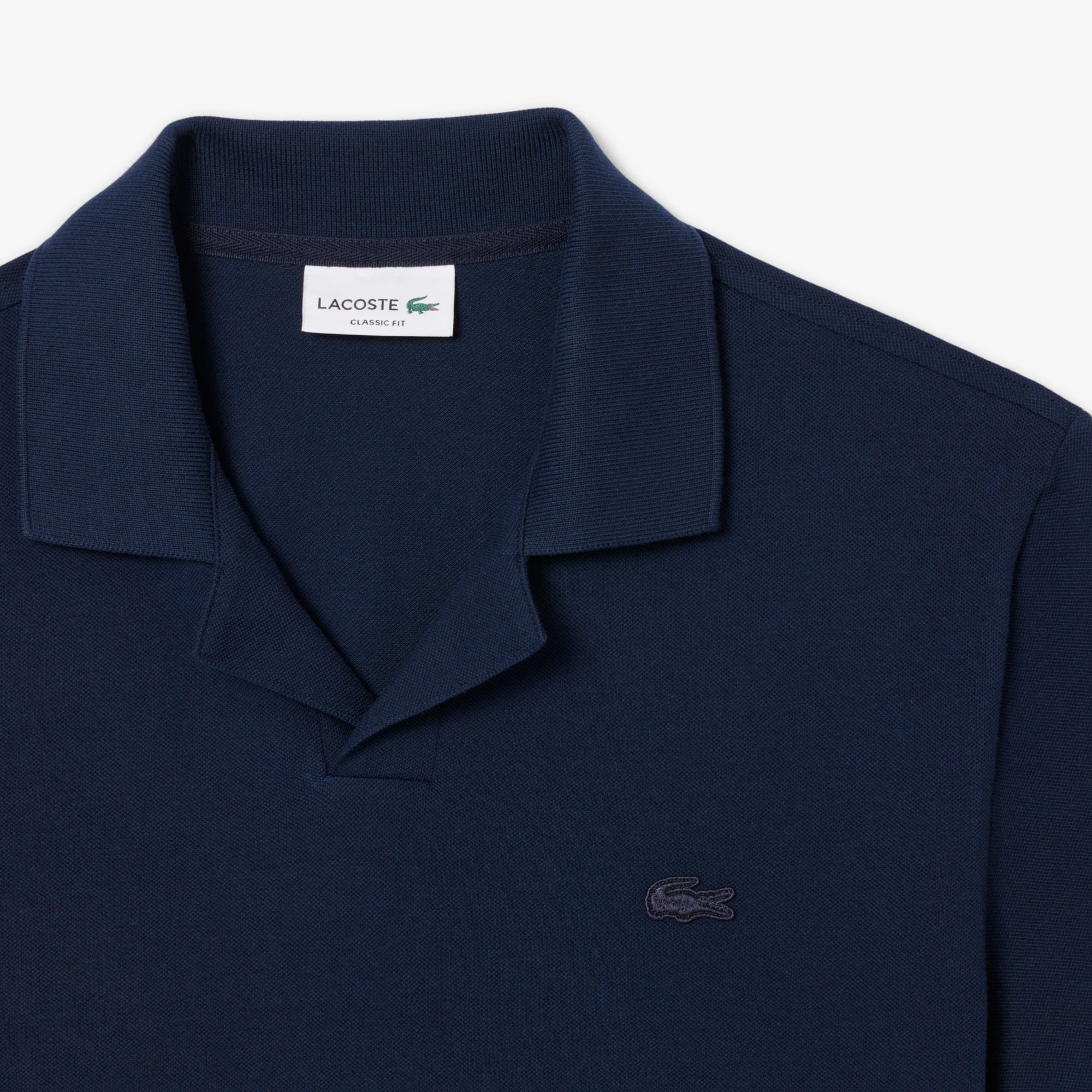 Lacoste ロコハッチクルネックフルオハ AH0128 166 Men's Lacoste Lettered Crew Neck Cotton Blend Sweatshirt