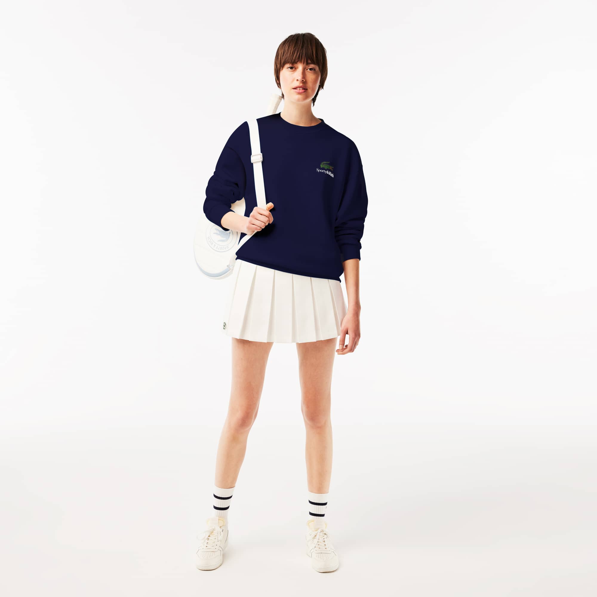 Lacoste x Sporty & Rich Unisex Fleece Sweatshirt - Sweaters