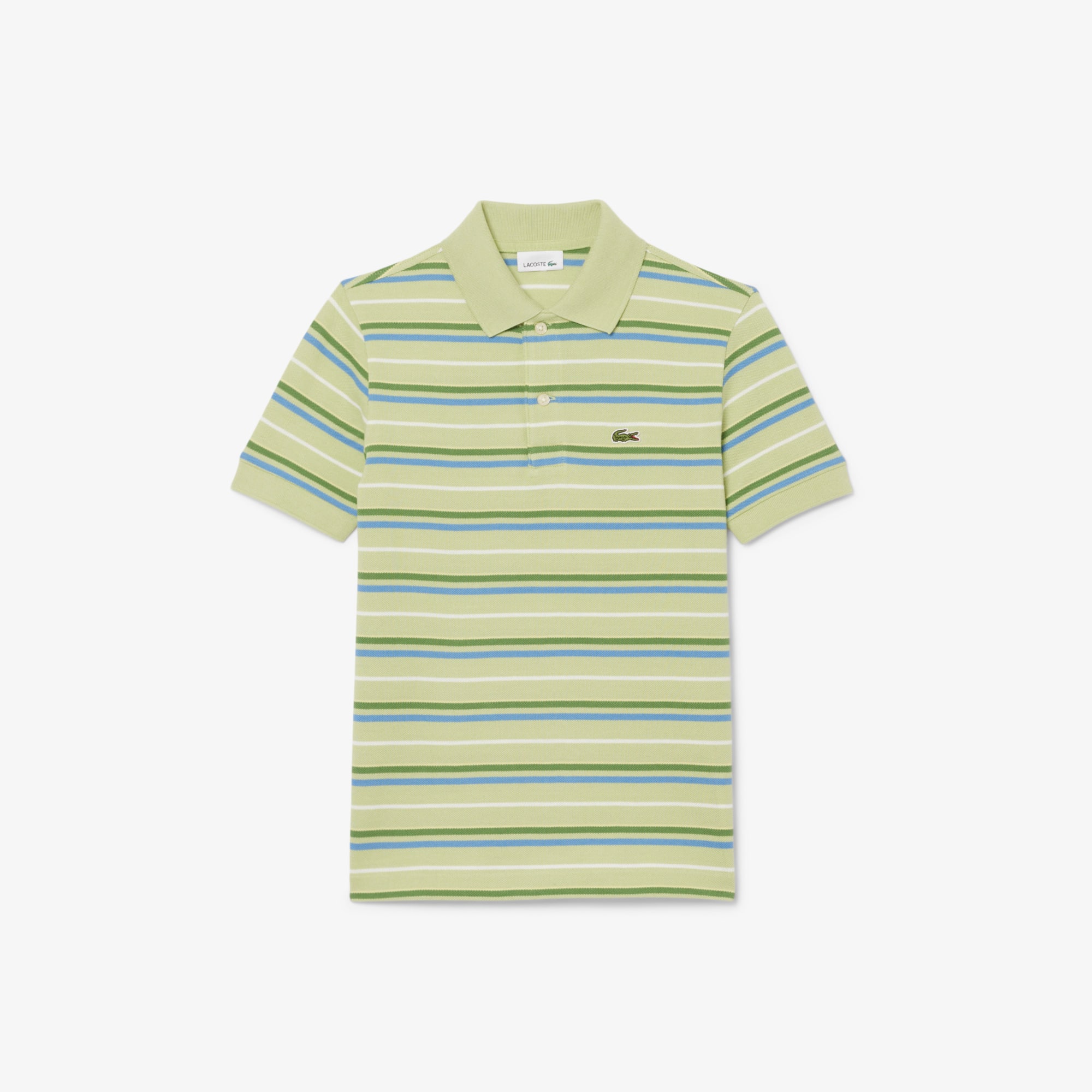 Lacoste Boys' Contrast Stripe Petit Piqué Polo - 12 Years In Green