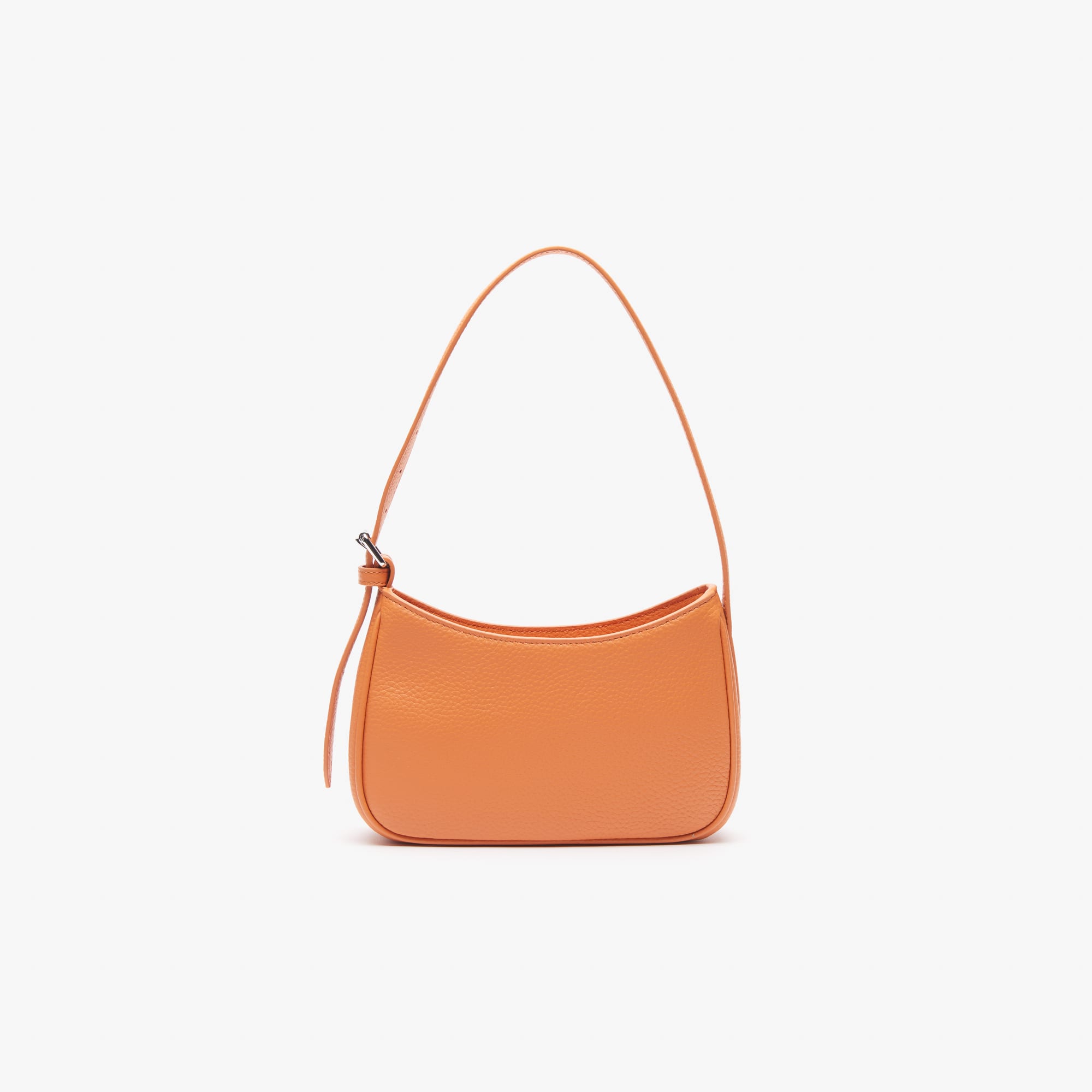 Women's Metal Plate Grained Leather Shoulder Bag - Bags