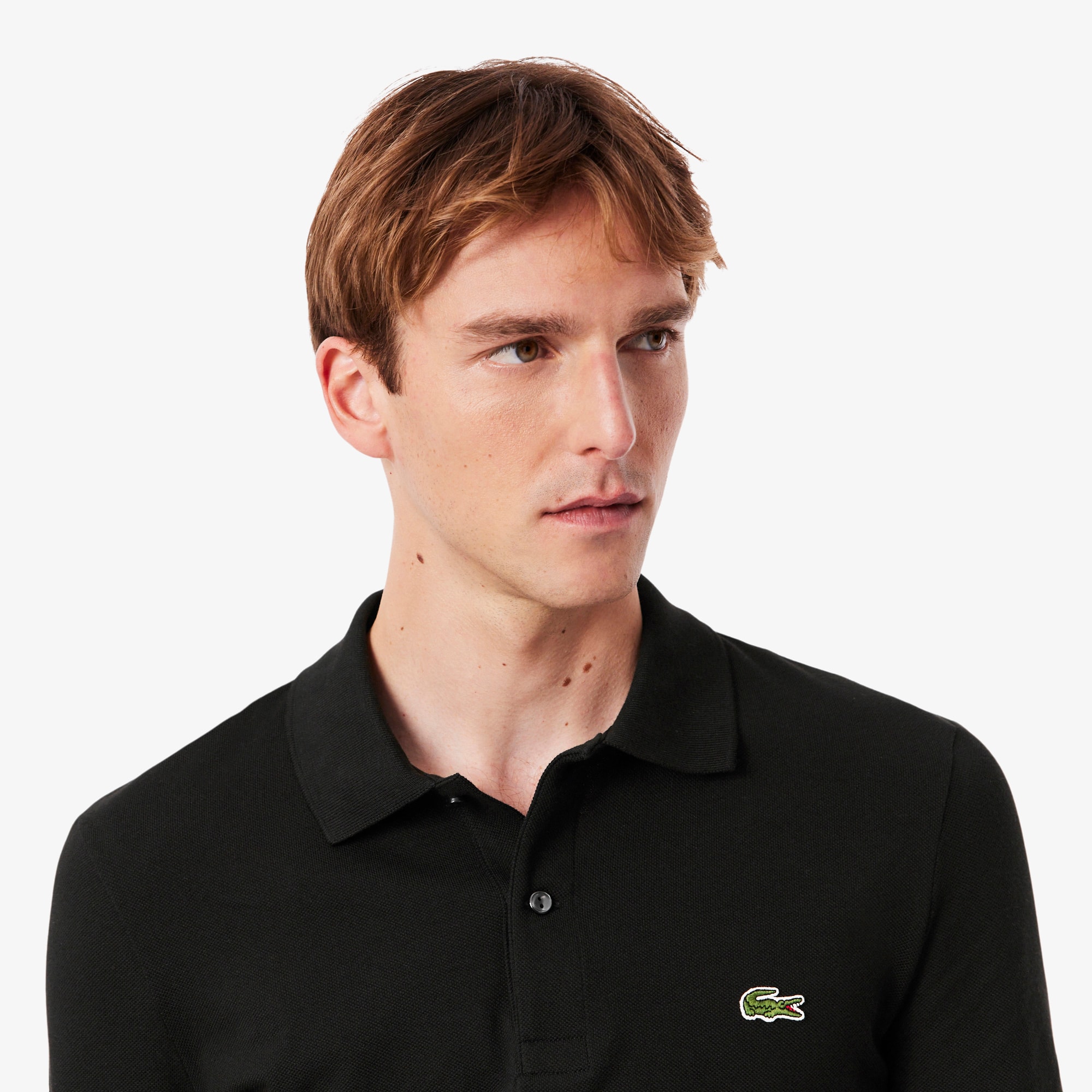 Men's Slim Fit L.12.12 Long Sleeve Polo - Polo Shirts - New In