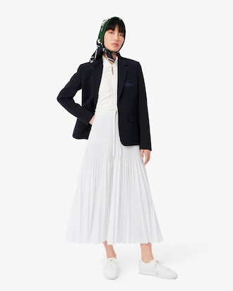 Women's Pleated Sleeveless Polo Dress