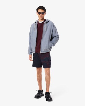 Sudadera para hombre en piqu&eacute; con logo grabado