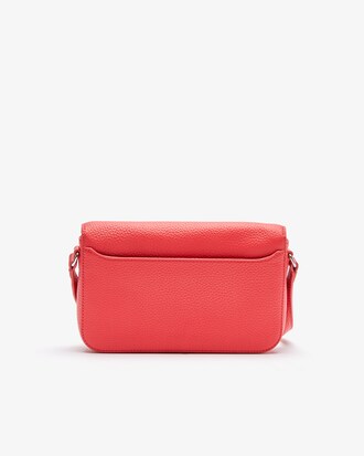 Croco Crew Grained Leather Flap Shoulder Bag