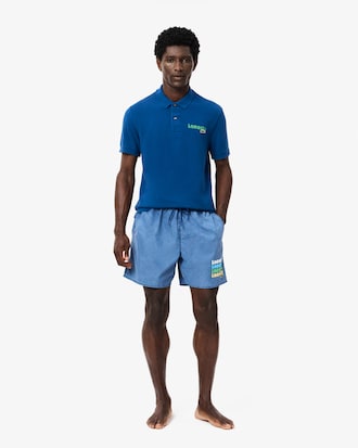 Men's Washed Effect Swim Trunks