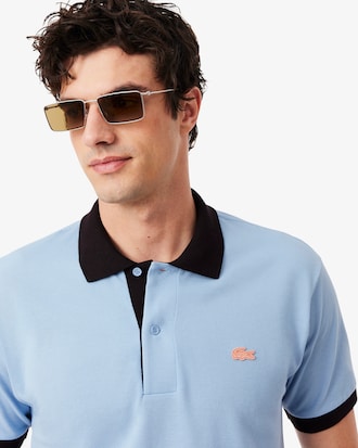 Classic Fit Contrast Rib Polo