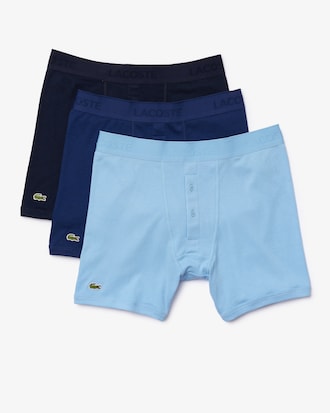 Men's Branded Waist Cotton Boxer Briefs 3-Pack