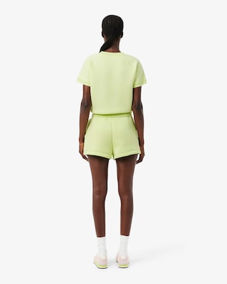 Pleated Cotton Shorts