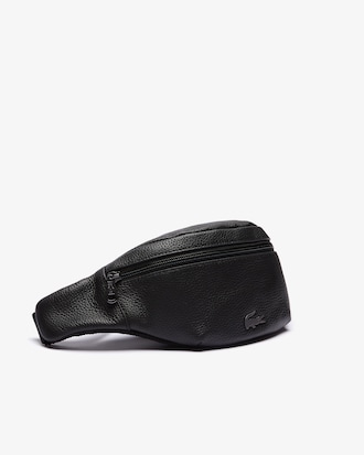 Soft Matte Grained Leather Zip Belt Bag