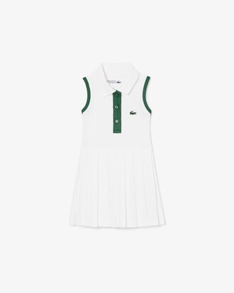 Sleeveless Petit Piqu&eacute; Dress
