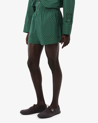 Men's Runway Print Poplin Shorts