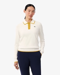 Women's Polo Collar Stretch Golf Sweater