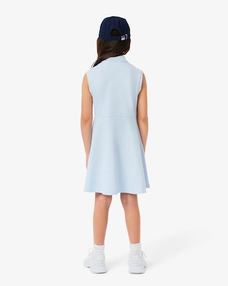 Kids' Sleeveless Stretch Piqué Polo Dress