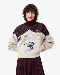 Archive Edition Jacquard Roll Neck Striped Sweater
