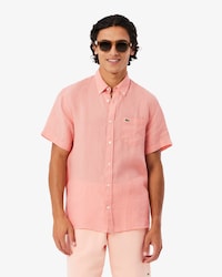 Men's Short Sleeve Linen Shirt  