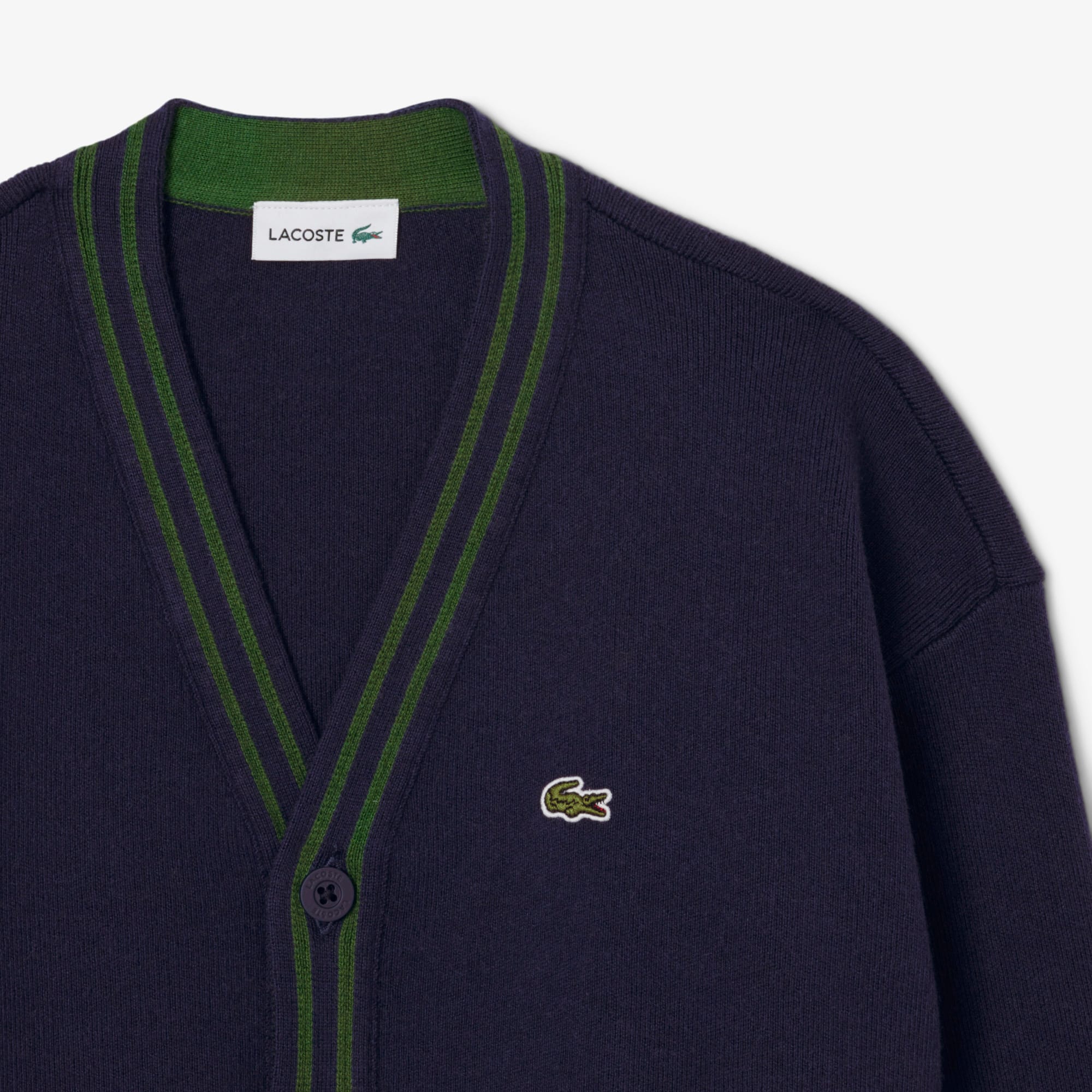 Boys' Cotton & Wool V-Neck Cardigan