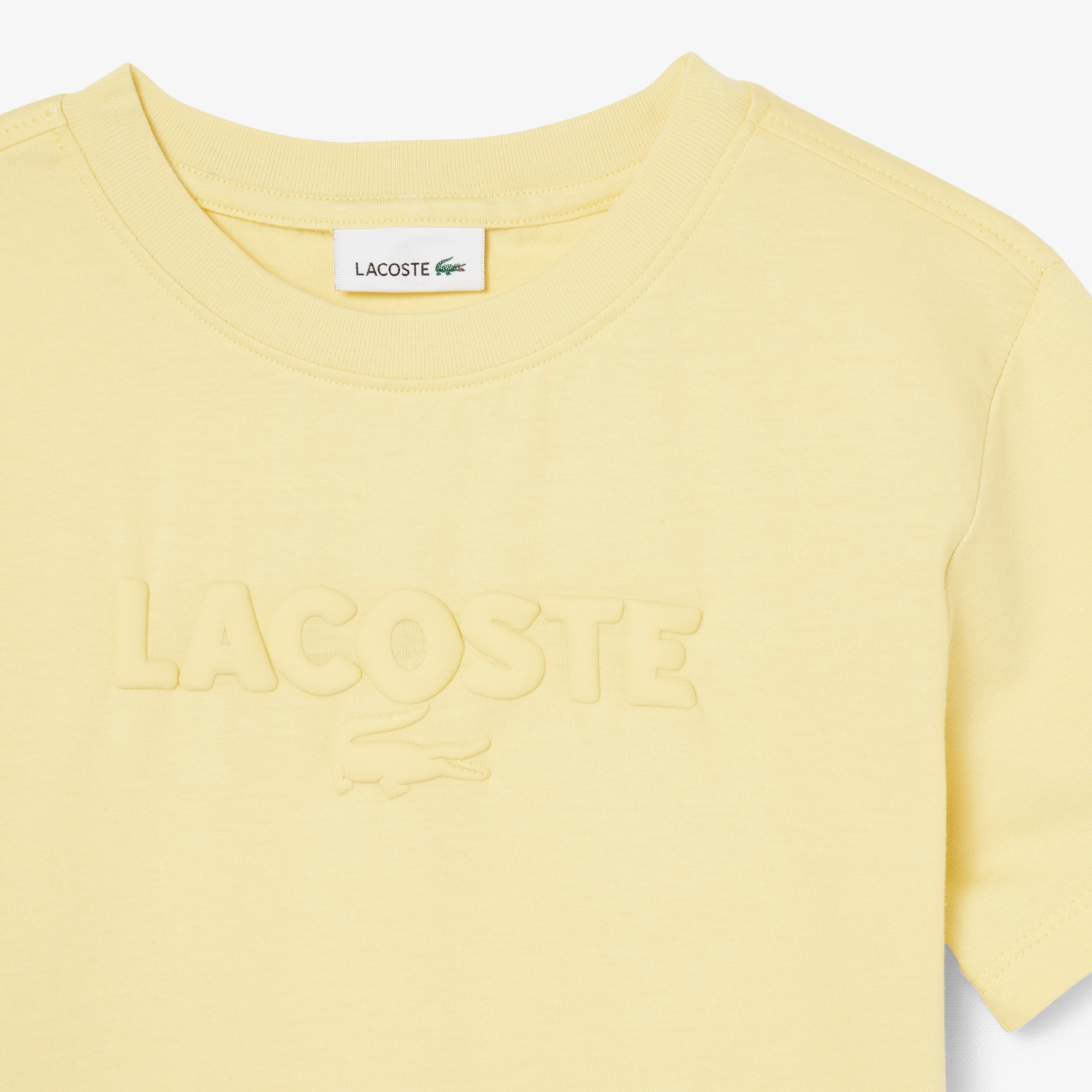 Textured Lacoste Cotton T-Shirt