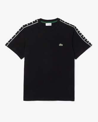 Men's Logo Stripe Cotton T-Shirt