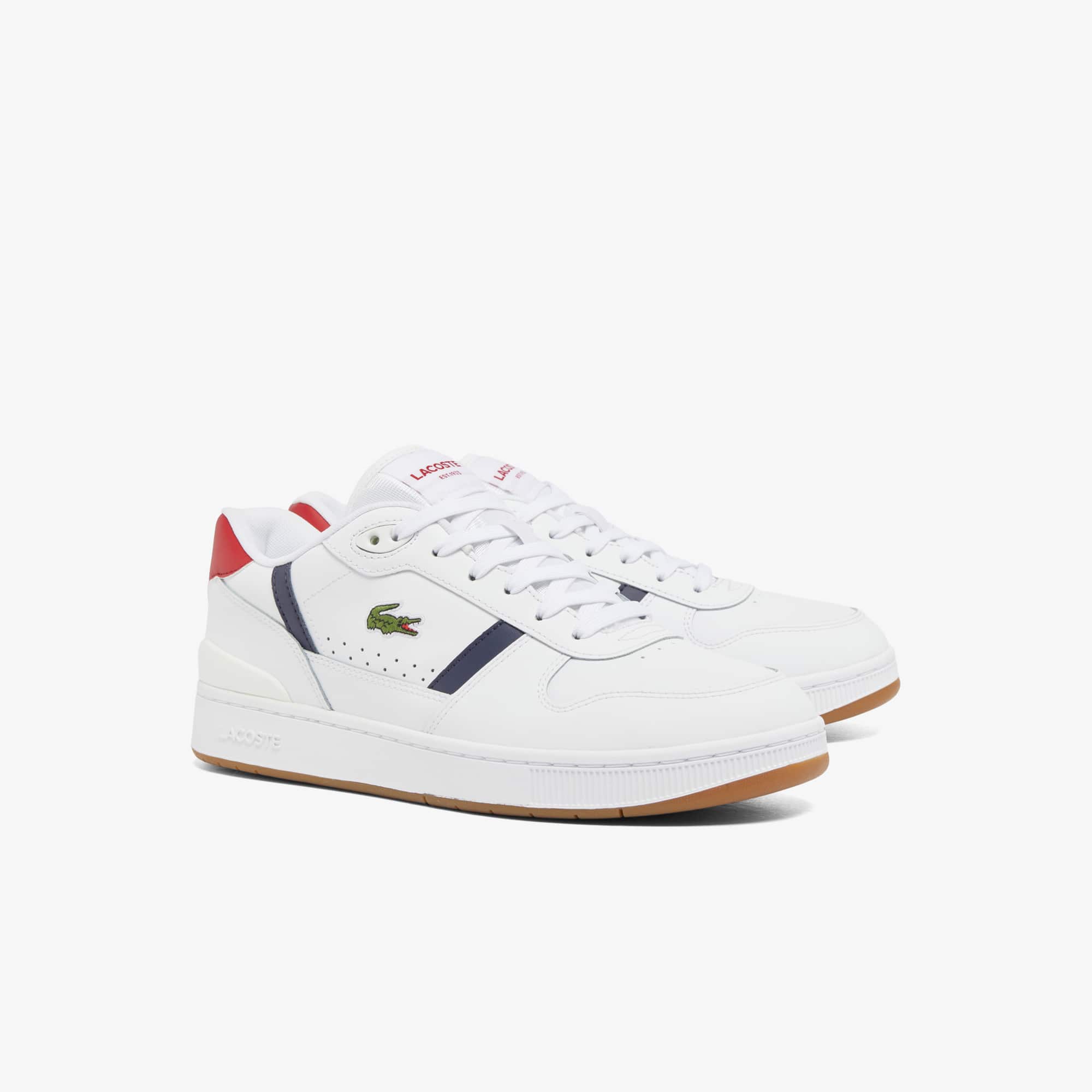 Men's T-Clip Set Leather Sneakers - Sneakers - New In 2026 | Lacoste Men's T-Clip Set Leather Sneakers - Sneakers - New In 2026 | Lacoste