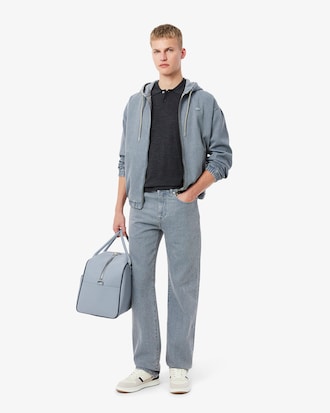 Sneakers de deporte de Piel con clip en T para hombre