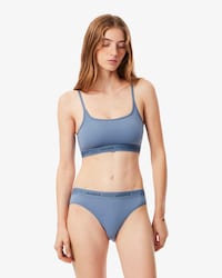 Scallop Band Microfiber Bralette