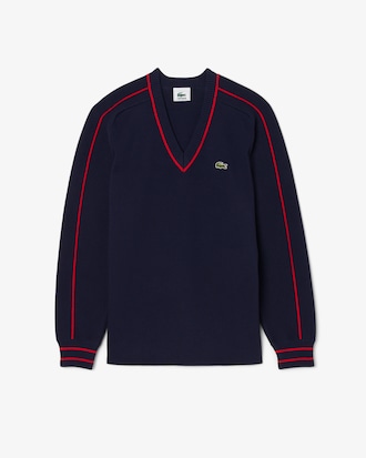 Men's Archive Edition Striped V-Neck Sweater
