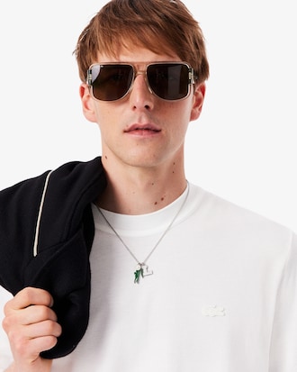 Men's Ribbed Neck Petit Piqu&eacute; T-Shirt