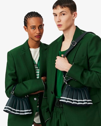 Runway Mini Lenglen Striped Leather Bag