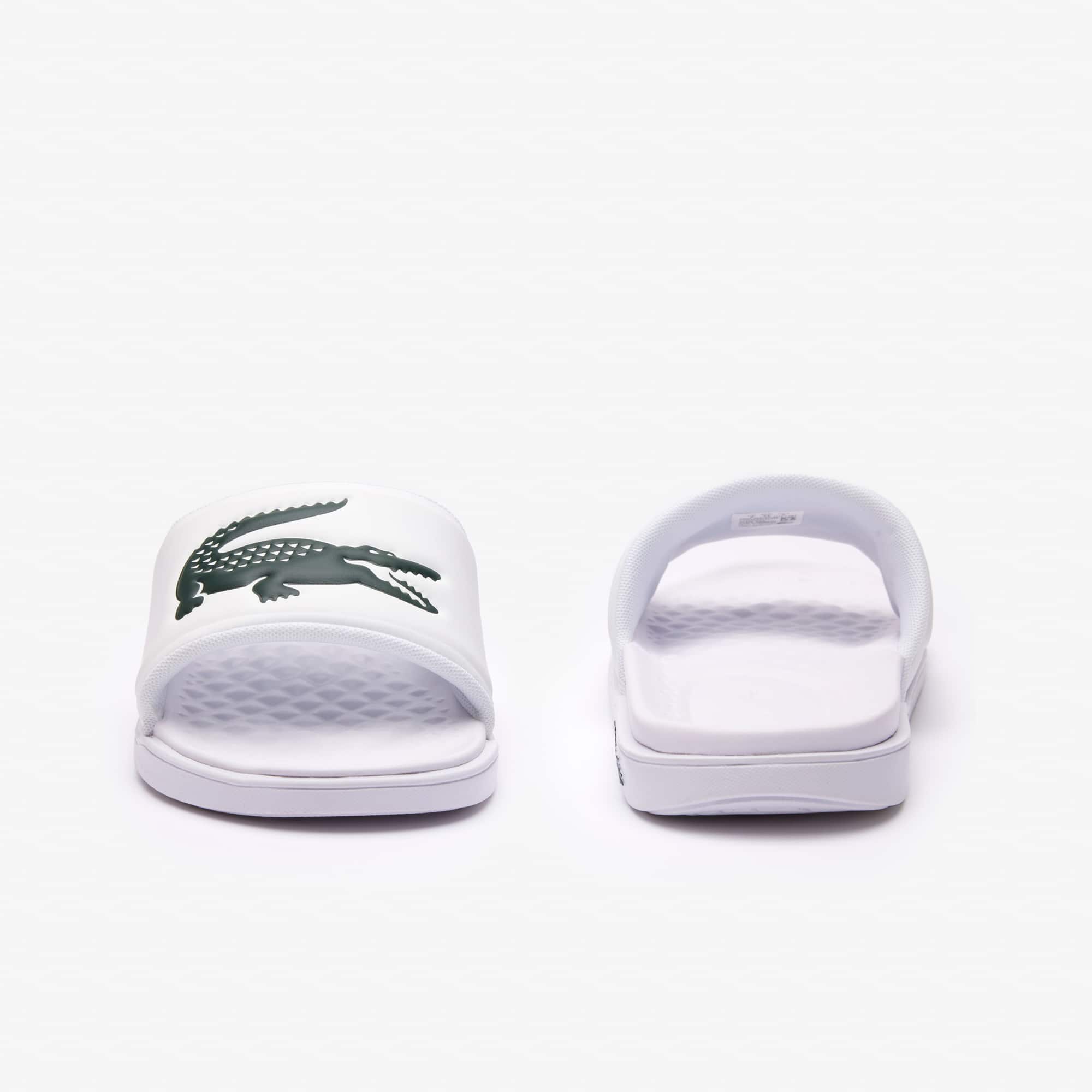 【LACOSTE】 ★ Suruga Premium Sandals ★ White & Sand Lacoste Suruga sporty flat sandals in off-white | ASOS