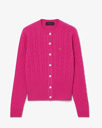 Runway Cashmere Cable Knit Cardigan