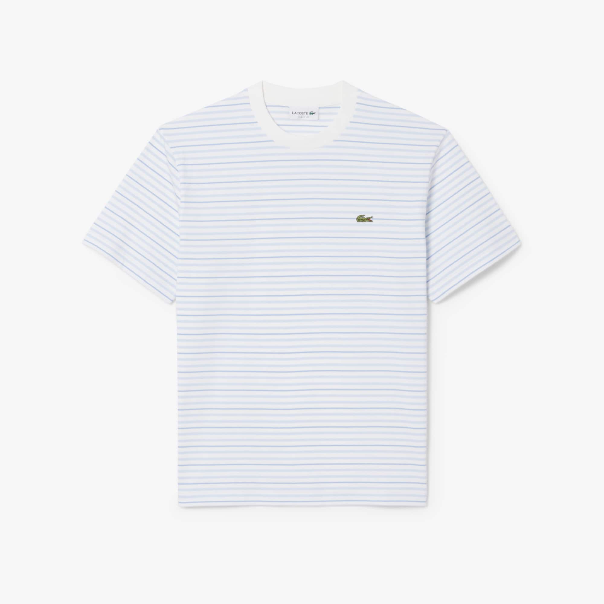 Lacoste Striped Round-neck T-shirt In Multi