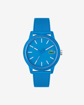 Lacoste L.12.12 3 Hands Blue Silicone Watch