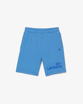 Short gar&ccedil;on avec inscription en molleton de coton biologique