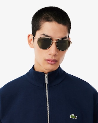 Double Face Piqu&eacute; Zipped Sweatshirt