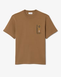 Printed Embroidery Accent Cotton Jersey T-shirt