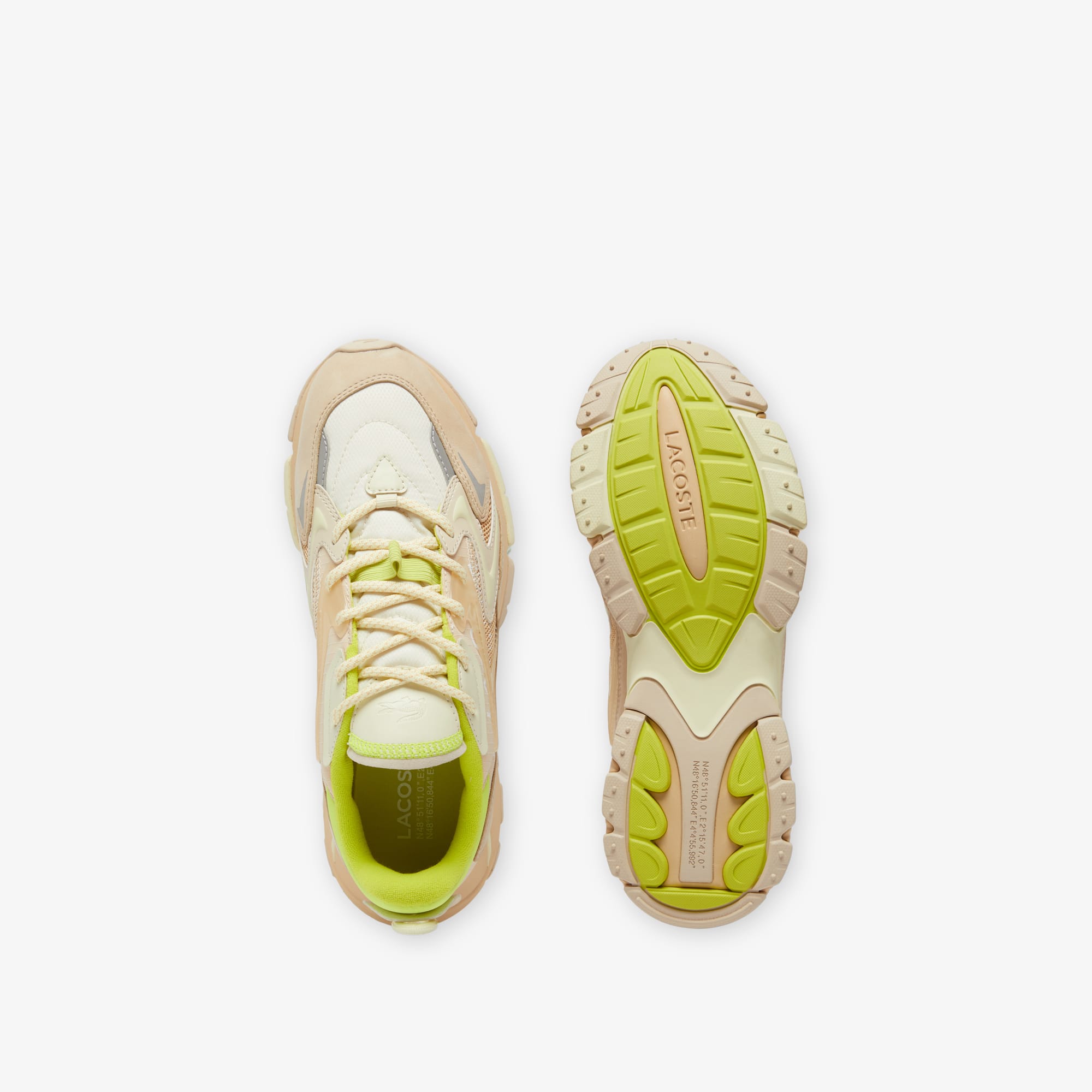 洋書 LACOSTE Men's L001 Contrasted Leather Sneakers - Men's Collection