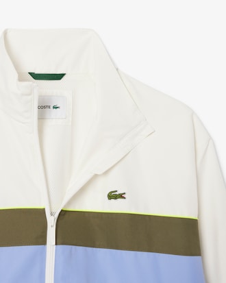 Chaqueta deportiva color block impermeable