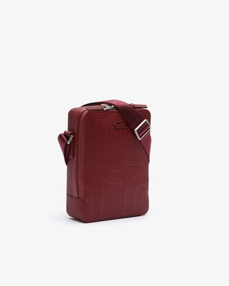 Chantaco Graphic Piqu&eacute; Leather Zip Crossbody