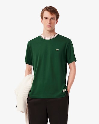 Men's Made In France Stripe Neck T-Shirt