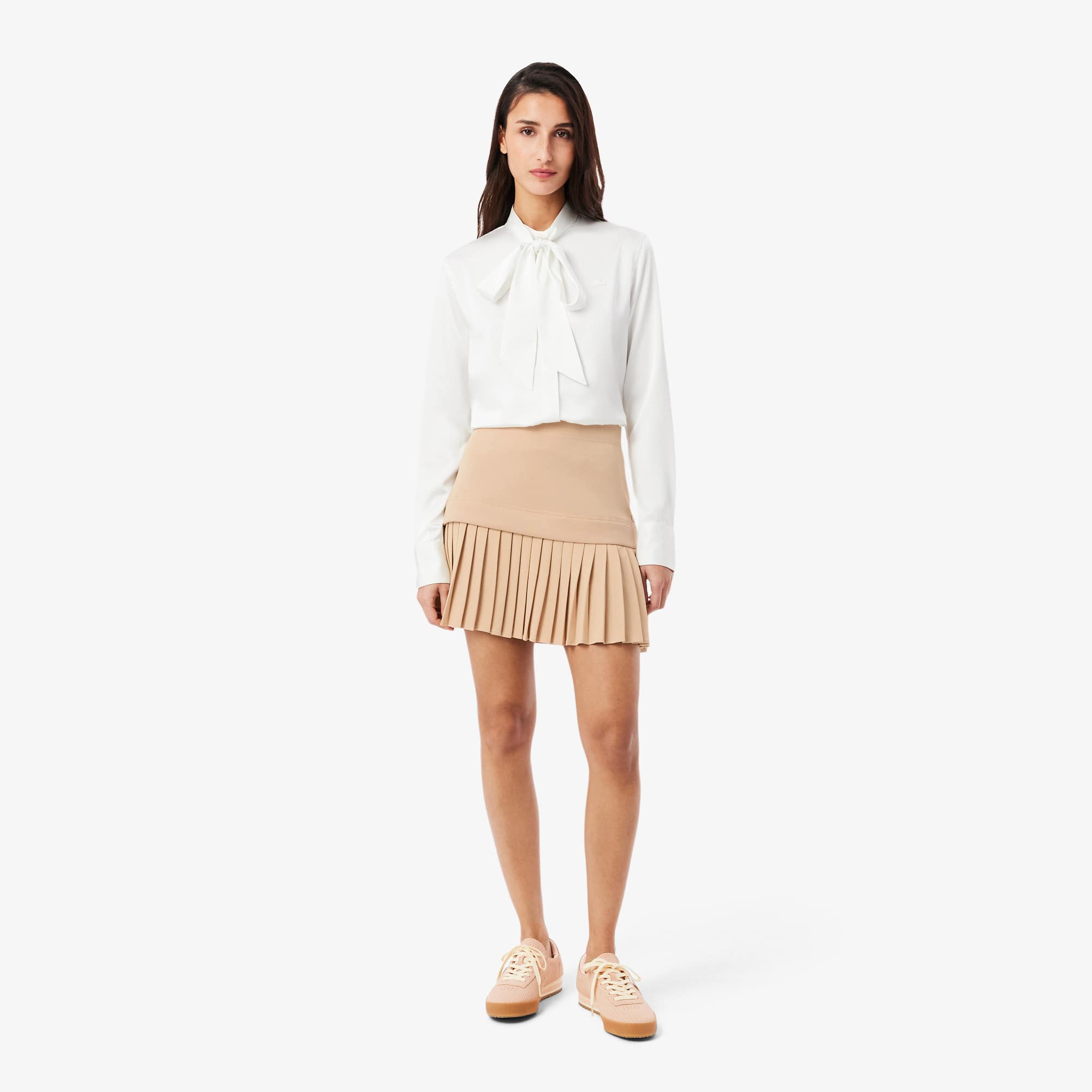Lacoste Pleated Cotton Skirt