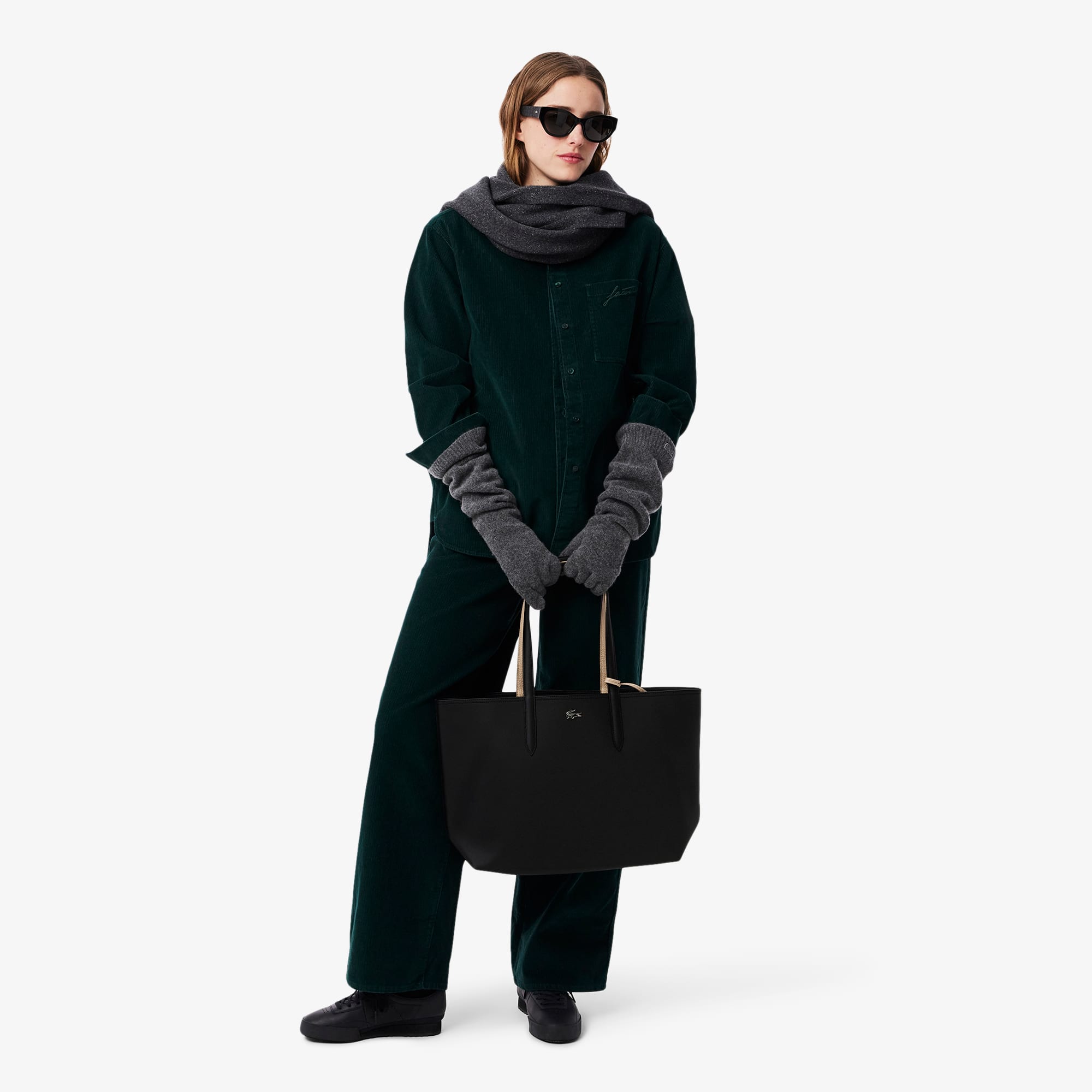 ★LACOSTE★ Women Anna Hobo Crossbody Bag NF4642A55G A91 Women's Anna Reversible Tote & Pouch - Bags - New In 2025