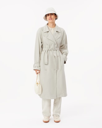 Women's Oversized Denim Trench Coat