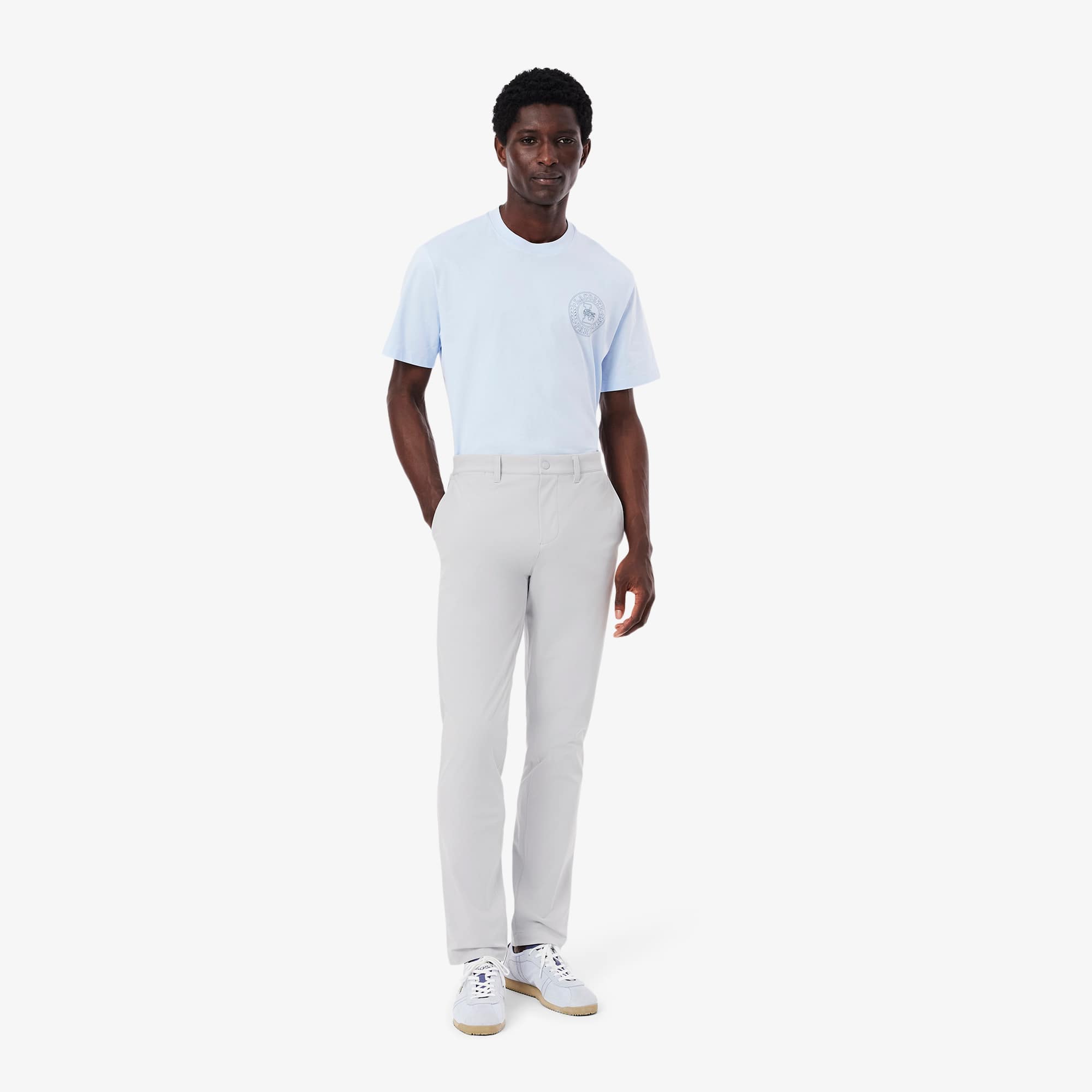 Lacoste Men's Slim Fit Pants - 33 In Grey