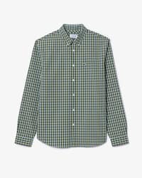 Men's Regular Fit Plaid Poplin Shirt