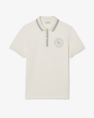 Men's Regular Fit L.12.12 Badge Print Polo