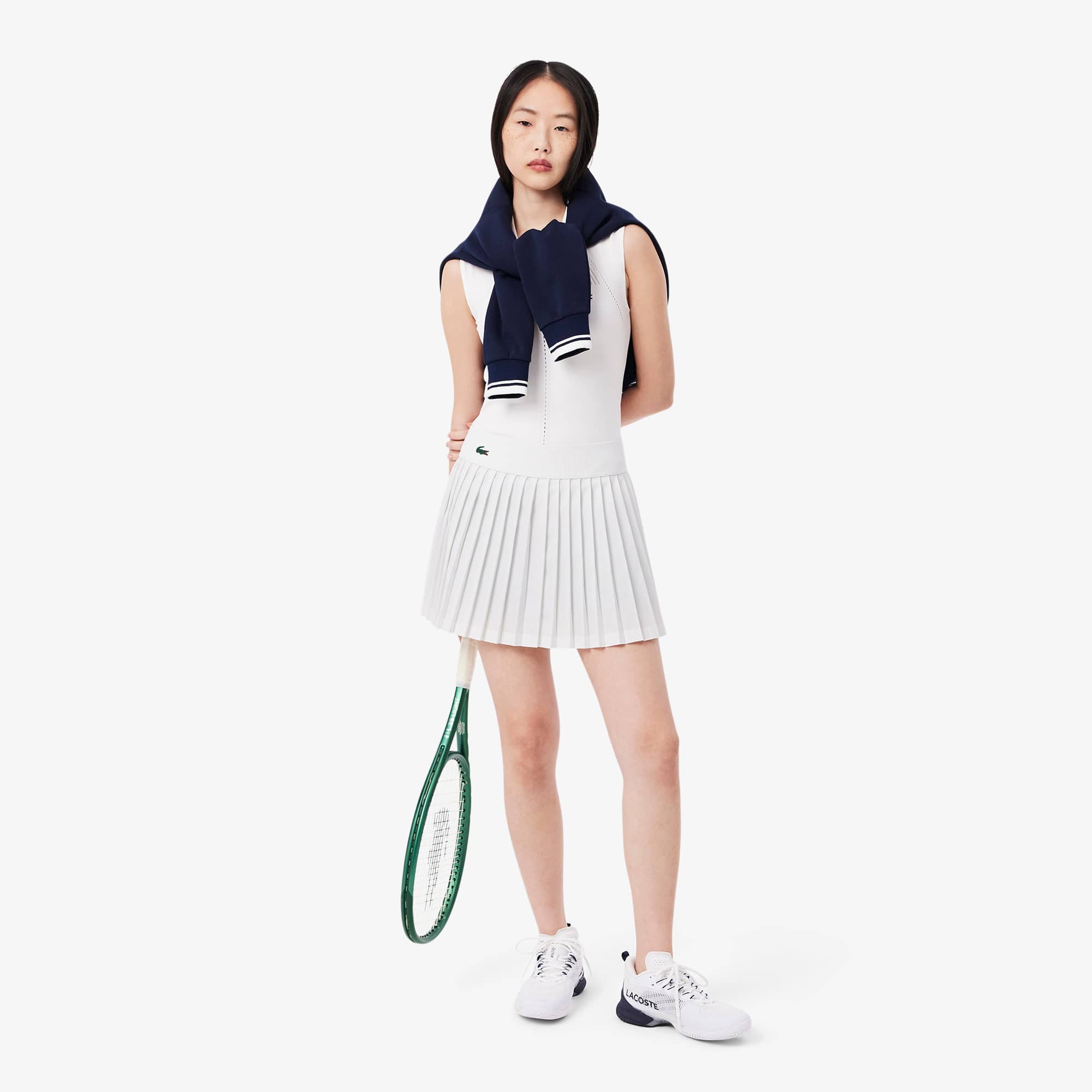 ★LACOSTE★ Women's Tennis Unbalanced Skirt Off White JF221E Buy Lacoste Skirt Women White, Black online | Tennis Point COM